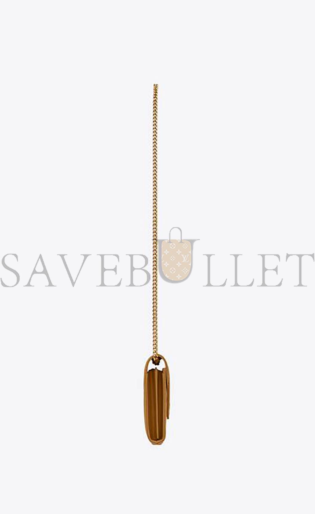 Y*L cassandre matelassÉ chain wallet in grain de poudre embossed leather 377828bow012516 (22.5*14*4cm)