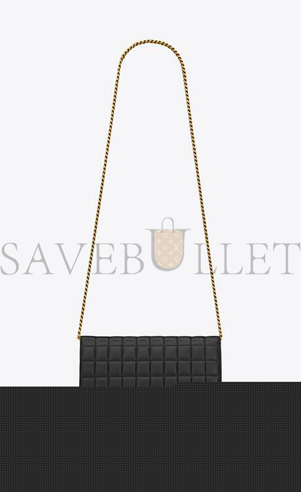 Y*L cassandre matelassÉ carrÉ chain wallet in quilted leather 743346aabvp1000 (23*14*3cm)