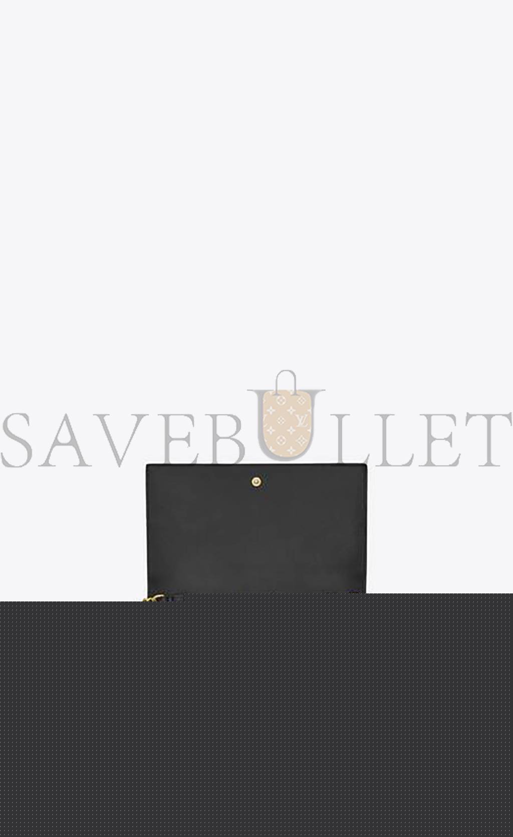 Y*L cassandre chain wallet in crocodile-embossed shiny leather 747464dnd1j1000 (22.5*14*4cm)