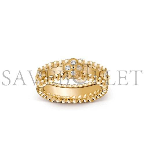 v*n cl*f arpels perlÉe sweet clovers ring - yellow gold, Di*m*nd vcarp6mm00