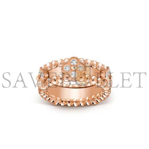v*n cl*f arpels perlÉe sweet clovers ring - rose gold, Di*m*nd  vcarp6ml00