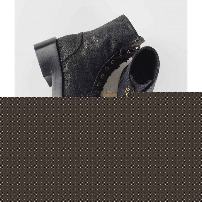 Ch*el lace-ups fabric & grosgrainblack g39162 y55902 94305