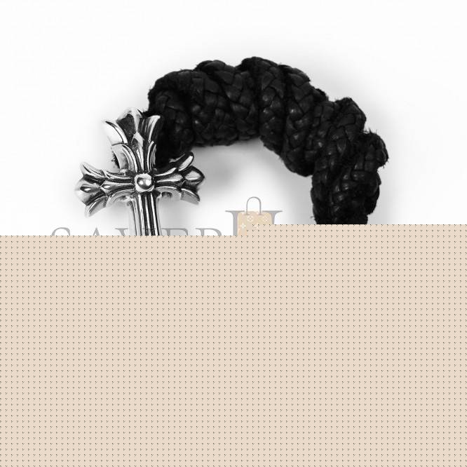 Ch**me He**ts large double cross pendant