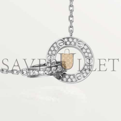 ca*t*er love necklace, Di*m*nd-paved b7216300