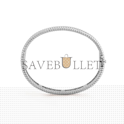 v*n cl*f arpels perlÉe Di*m*nds bracelet, 3 rows, small model - white gold, Di*m*nd vcaro14800