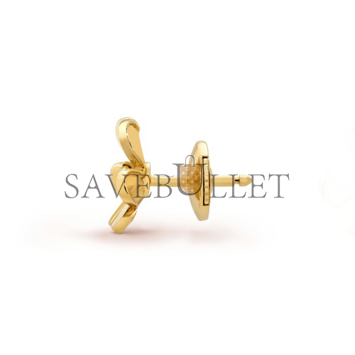 v*n cl*f arpels frivole earrings, mini model - yellow gold, Di*m*nd vcarp0j300