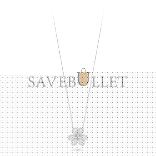 v*n cl*f arpels frivole clip pendant, very large model - white gold, Di*m*nd vcarp6l600