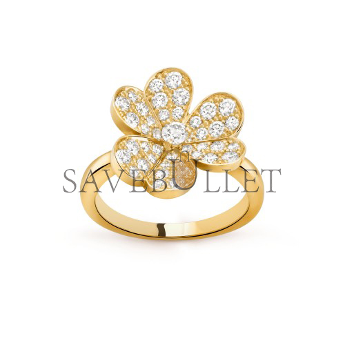 v*n cl*f arpels frivole ring, 1 flower, small model - yellow gold, Di*m*nd vcarp2v000
