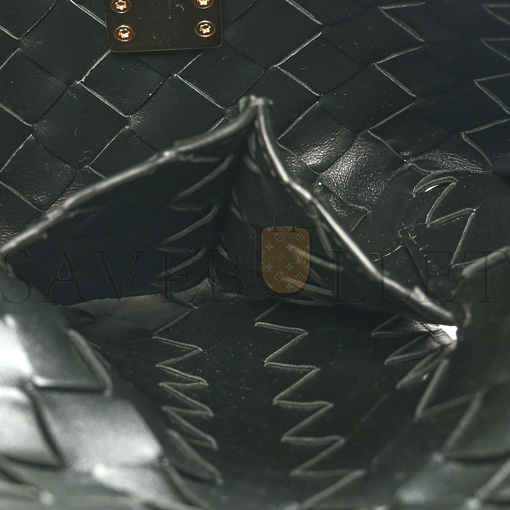 bo*te*ga Ve*ne*ta nappa intrecciato envelope pouch black (20*15cm)