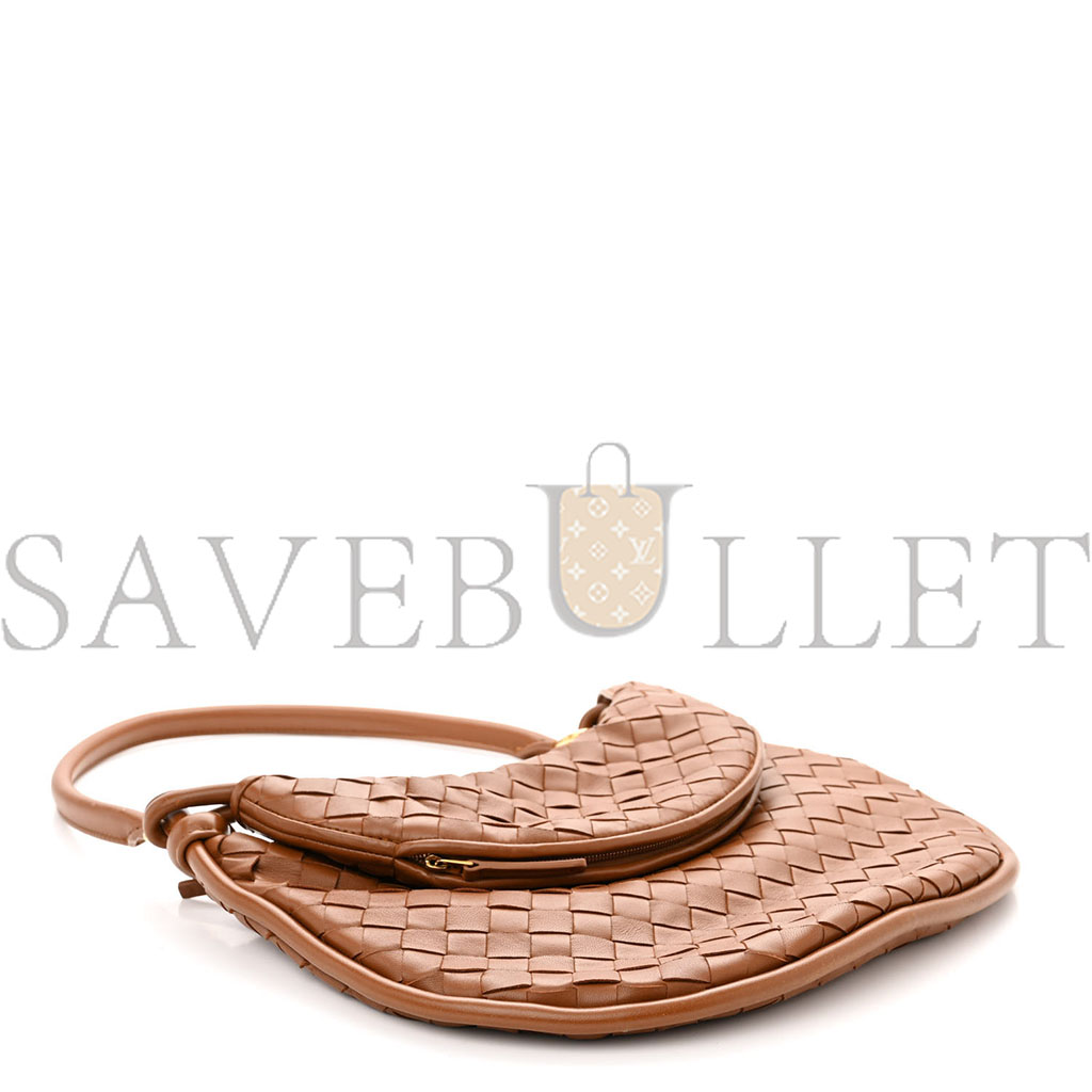 bo*te*ga Ve*ne*ta nappa intrecciato medium gemelli cognac (34*28*3cm)