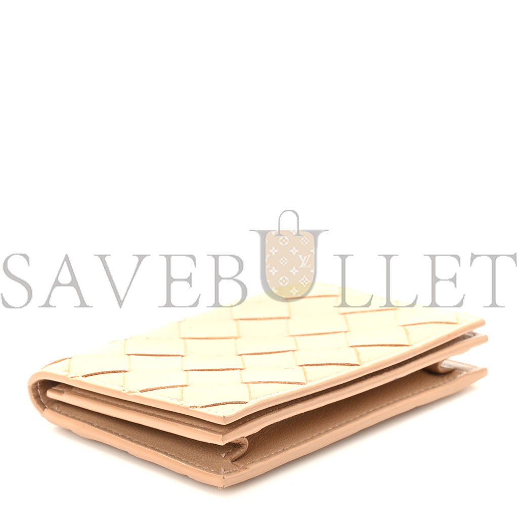 bo*te*ga Ve*ne*ta nappa intrecciato card holder almond (11*8cm)