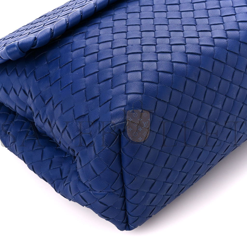 bo*te*ga Ve*ne*ta nappa intrecciato olimpia shoulder bag cobalt (28*20*10cm)