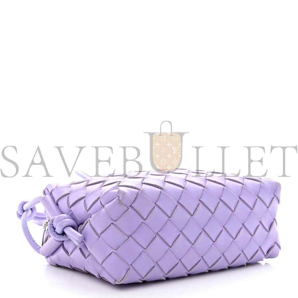 bo*te*ga Ve*ne*ta nappa intrecciato mini loop camera bag wisteria (17*10*6cm)