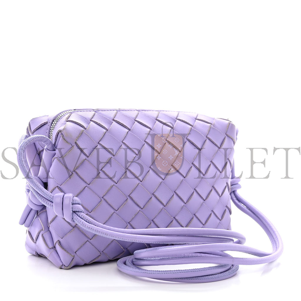 bo*te*ga Ve*ne*ta nappa intrecciato mini loop camera bag wisteria (17*10*6cm)