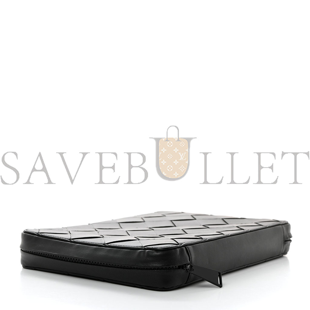 bo*te*ga Ve*ne*ta nappa intrecciato organizer case black (28*19*4cm)
