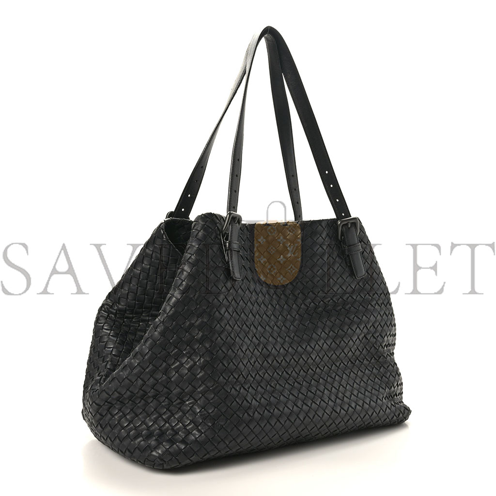 bo*te*ga Ve*ne*ta nappa intrecciato large tote black (39*30*22cm)