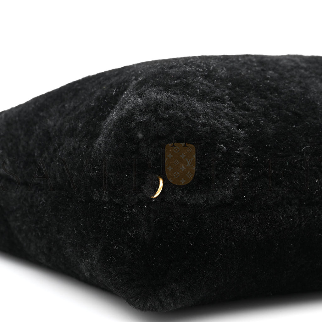 bo*te*ga Ve*ne*ta shearling reversible tote black (48*46*12cm)