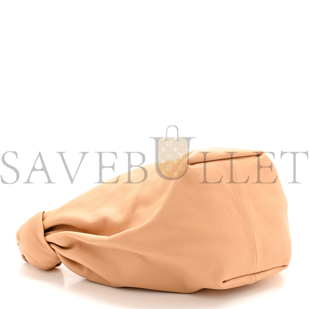 bo*te*ga Ve*ne*ta calfskin teen double knot hobo almond (34*22*14cm)