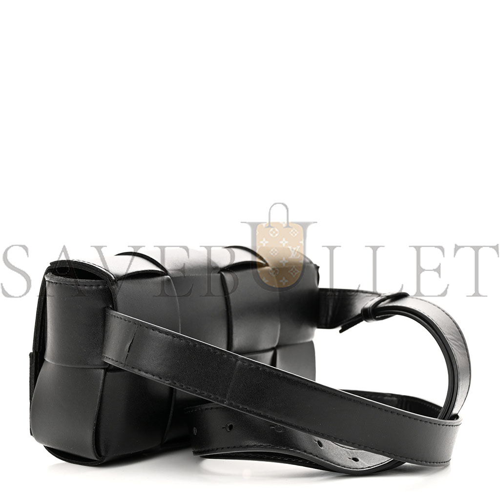 bo*te*ga Ve*ne*ta nappa maxi intreccio the belt cassette bag black (18*10*5cm)