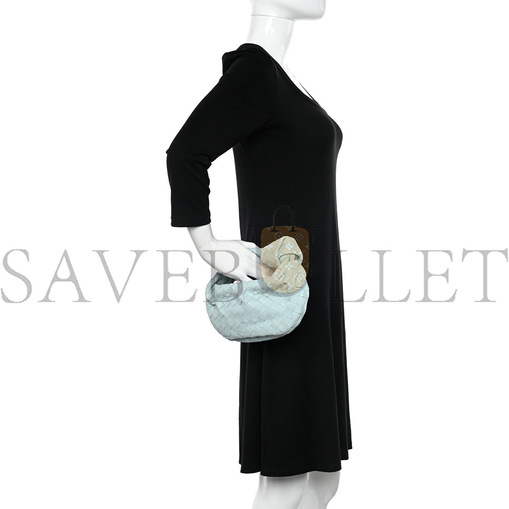 bo*te*ga Ve*ne*ta nappa intrecciato mini jodie teal washed (26*15*6cm)