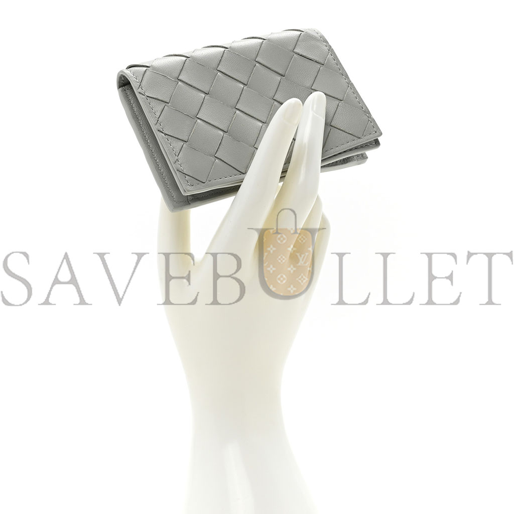 bo*te*ga Ve*ne*ta nappa intrecciato card case agate grey (11*9*2cm)