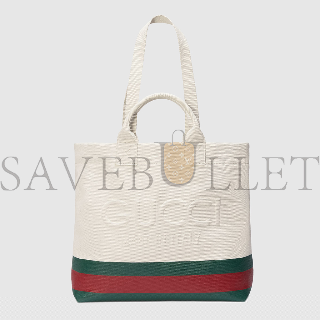 G*u*i canvas tote bag with embossed detail 782741 (40*38*17cm)