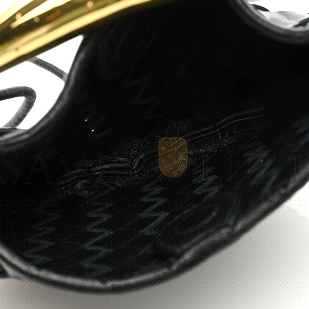 bo*te*ga Ve*ne*ta nappa intrecciato mini sardine bag black (20*14*3cm)