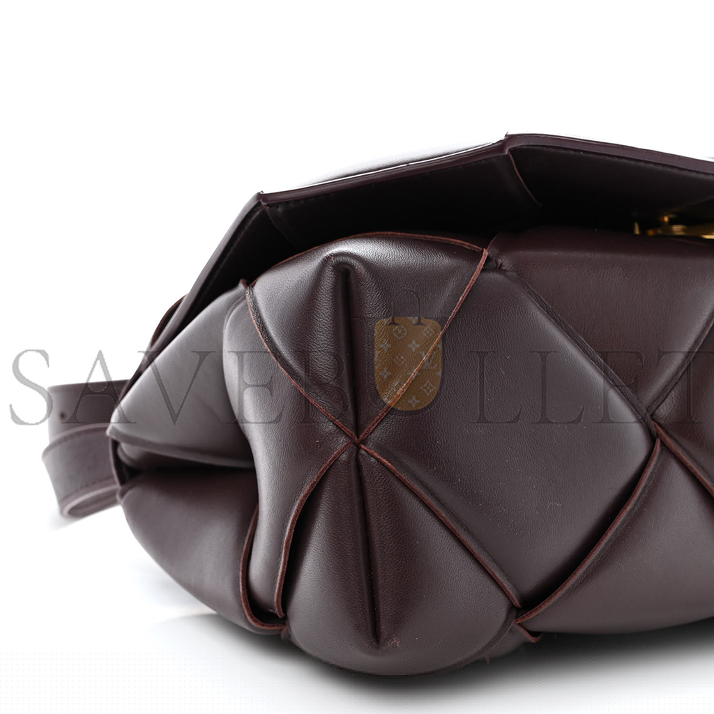 bo*te*ga Ve*ne*ta nappa intreccio padded top handle shoulder bag grape (30*16*10cm)