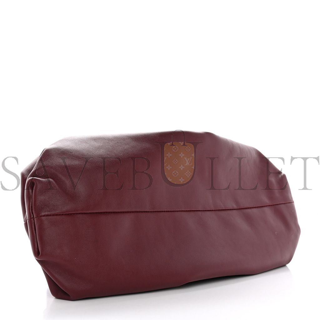 bo*te*ga Ve*ne*ta smooth butter calf the pouch oversized clutch bordeaux (37*20*8cm)