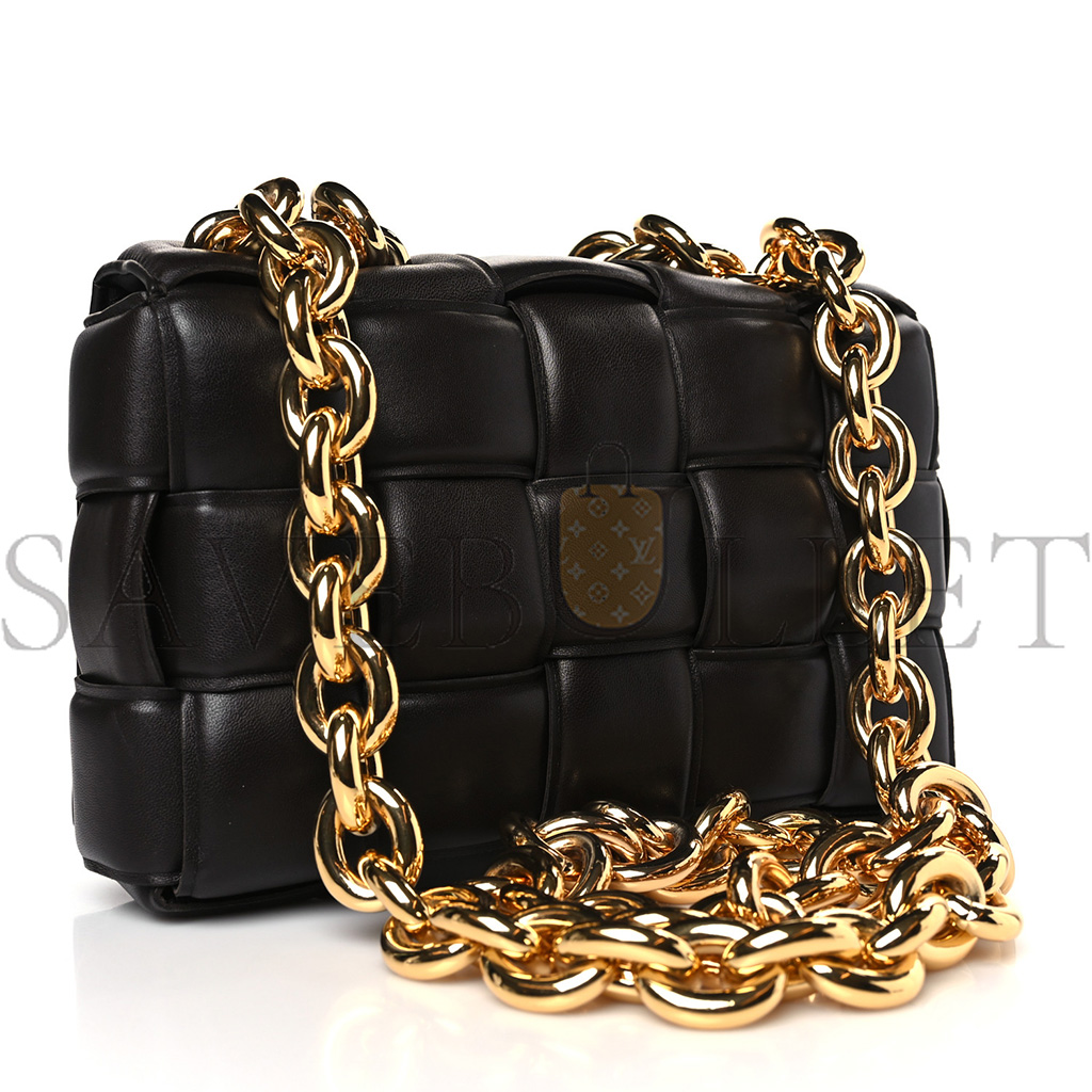 bo*te*ga Ve*ne*ta nappa maxi intreccio padded cassette crossbody bag fondant (25*16*7cm)