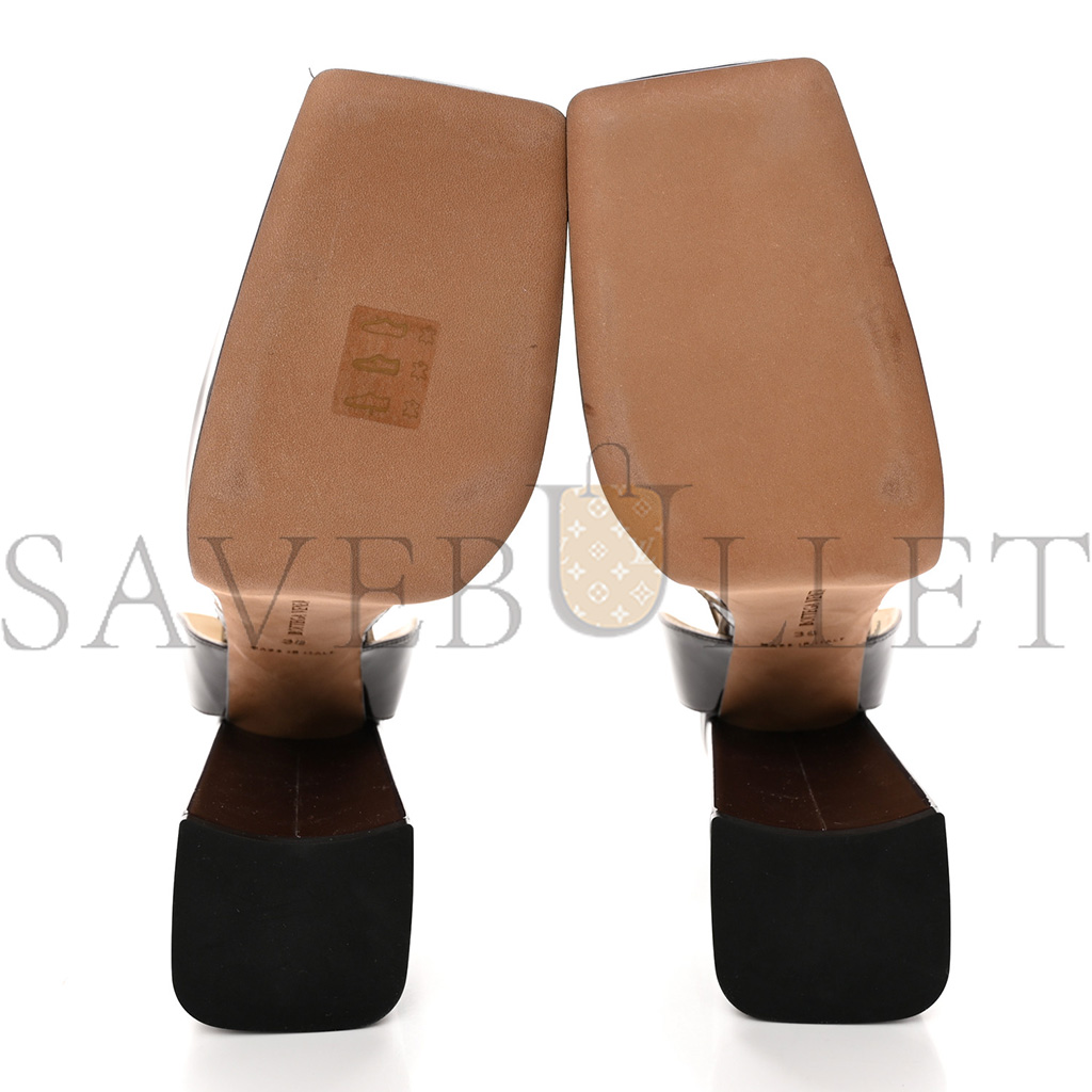 bo*te*ga ve*ne*ta S*pergloss patent tower 40 140mm platform pumps 38 fondant