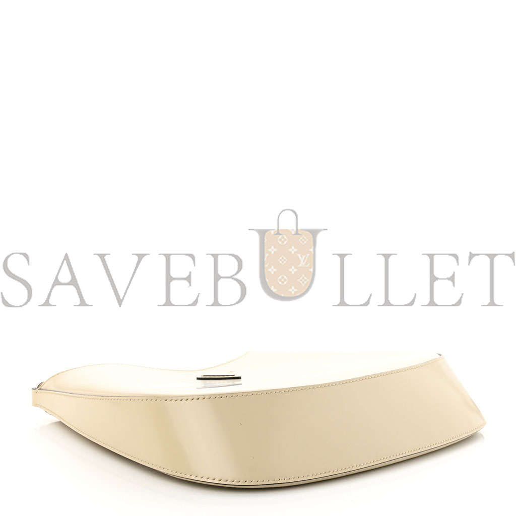 Pra*a brushed calfskin cleo shoulder bag desert beige (26*17*5cm)