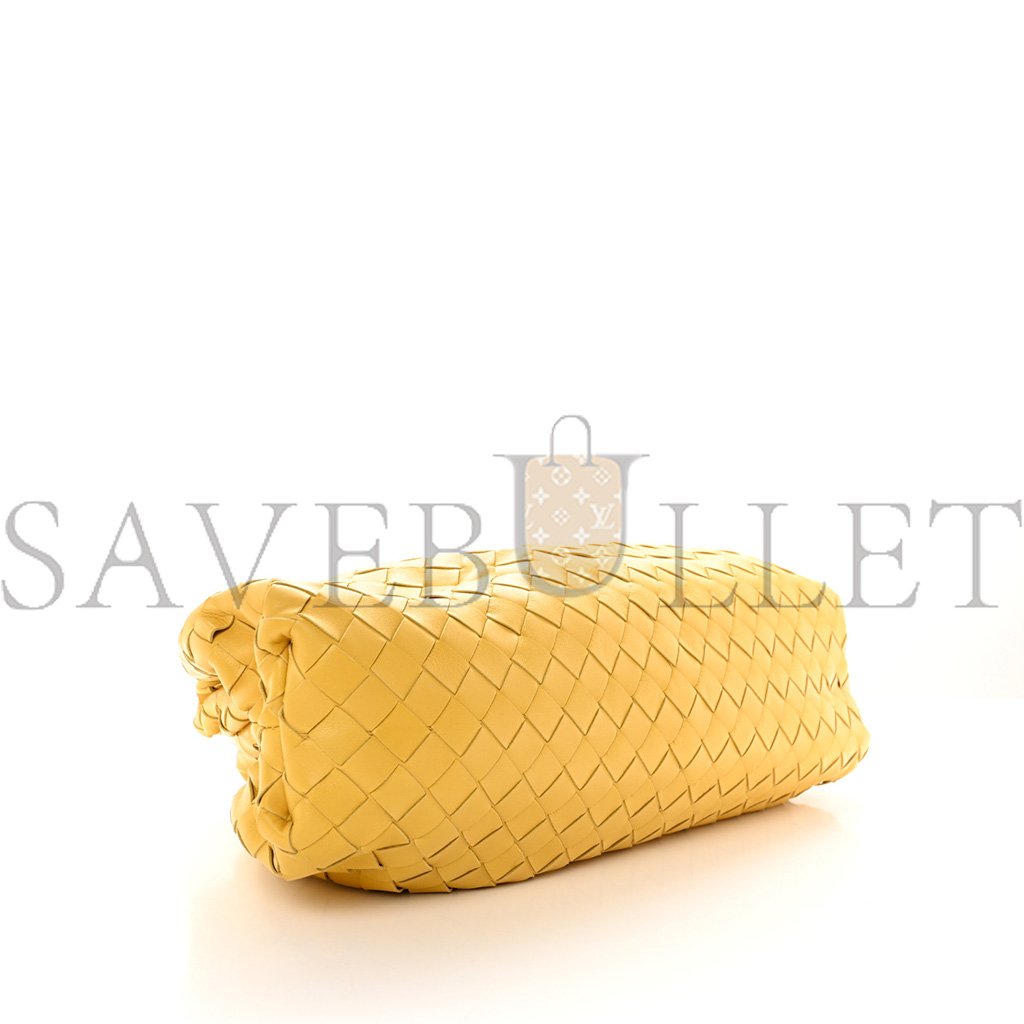 bo*te*ga Ve*ne*ta nappa maxi intrecciato the pouch oversized clutch corn (38*21*8cm)