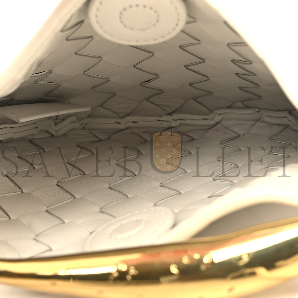 bo*te*ga Ve*ne*ta nappa intrecciato mini sardine bag chalk (20*14*3cm)