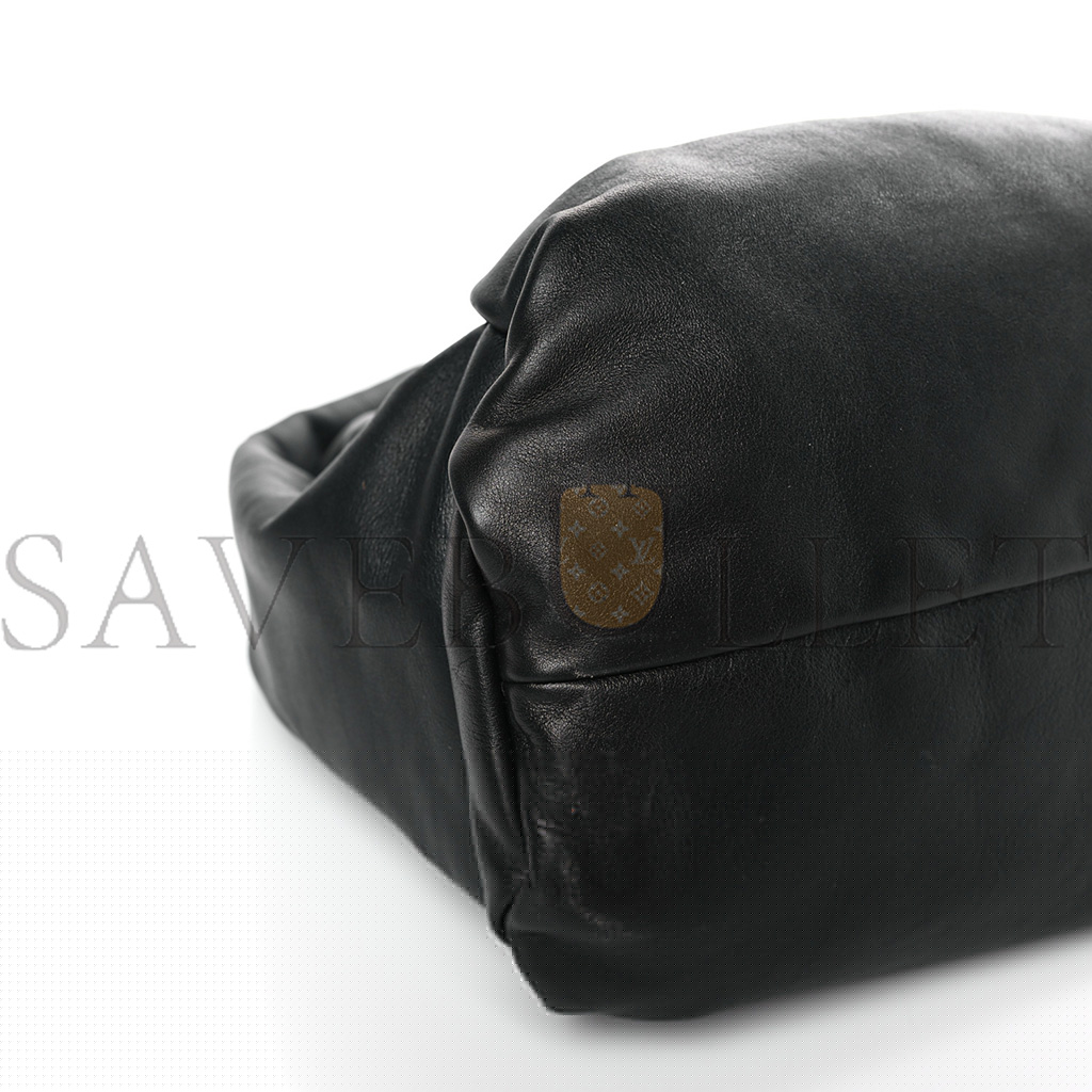 bo*te*ga Ve*ne*ta smooth butter calfskin small the shoulder pouch black (38*22*9cm)