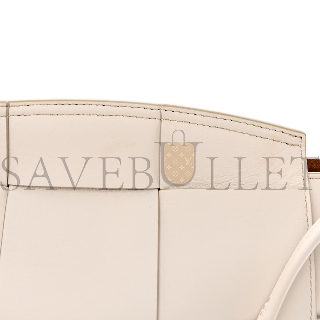 bo*te*ga Ve*ne*ta french calfskin maxi intrecciato small arco bianco (33*20*9cm)