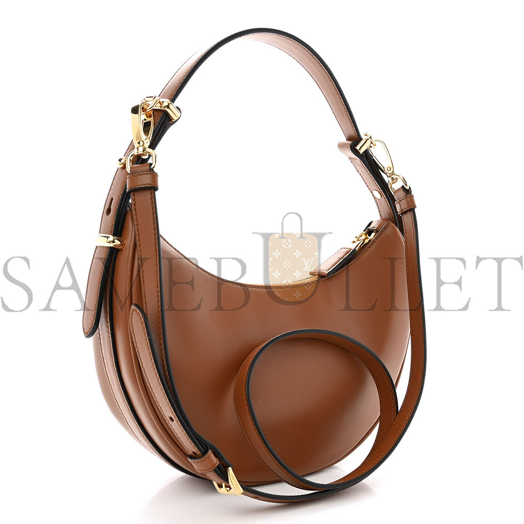 Pra*a nappa arque shoulder bag brown (23*18*6cm)