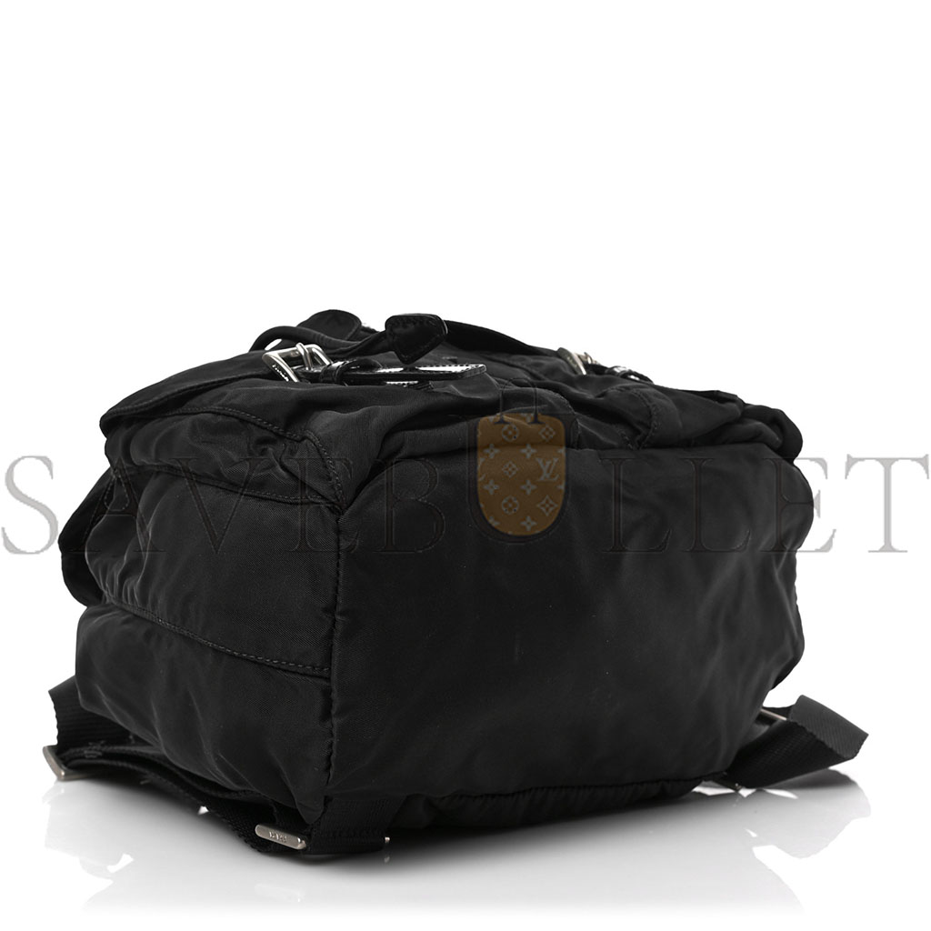 Pra*a nylon vela medium backpack black (29*29*14cm)