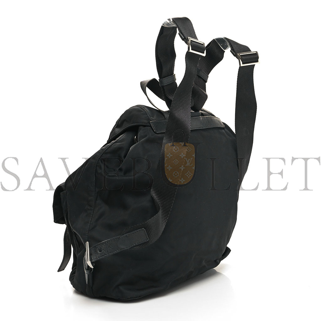 Pra*a nylon vela medium backpack black (30*30*14cm)