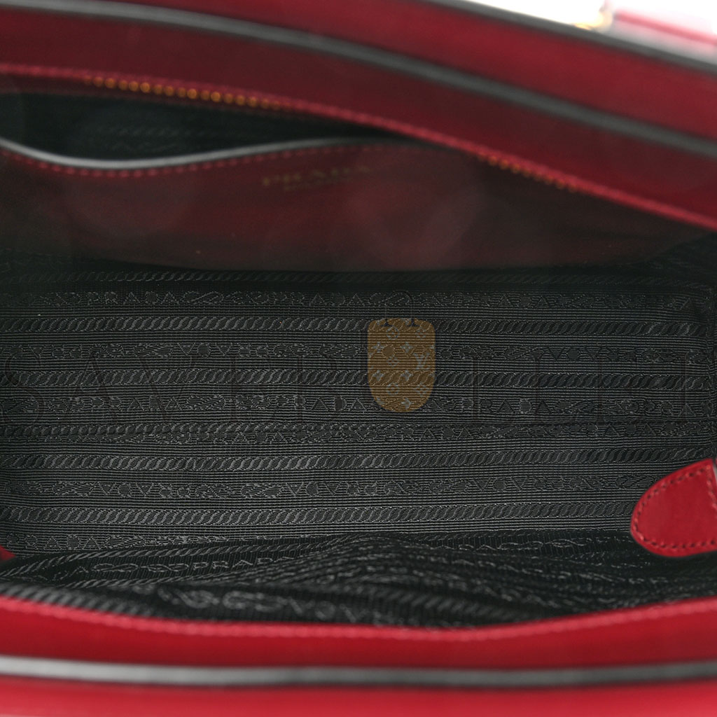 Pra*a saffiano soft calfskin tote cerise (26*23*10cm)