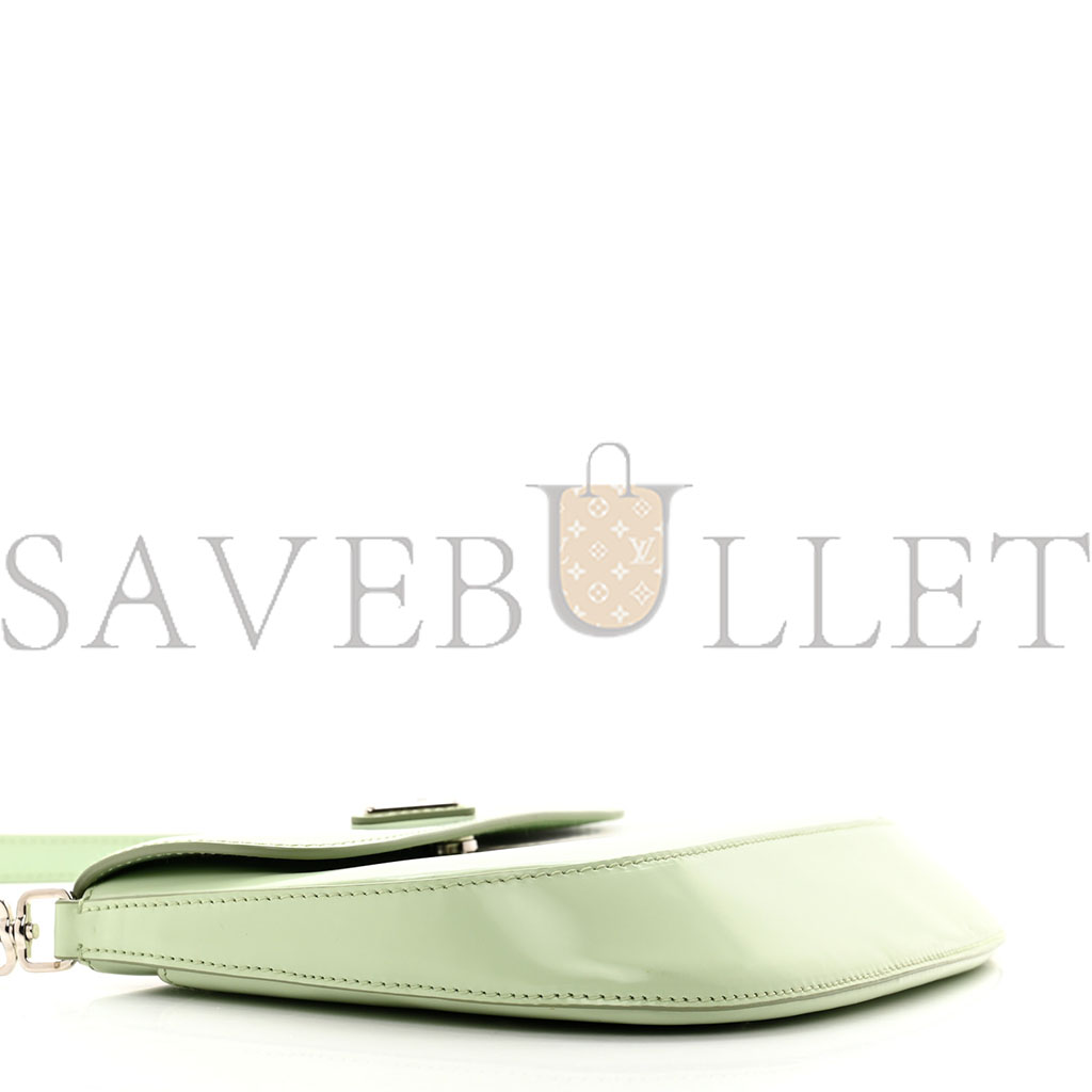 Pra*a spazzolato cleo flap shoulder bag acqua (22*17*3cm)