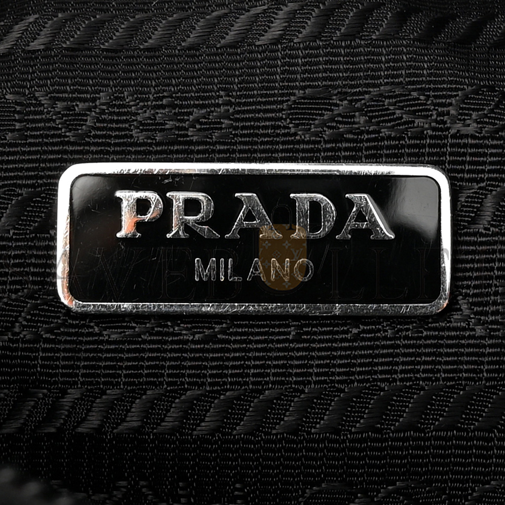 Pra*a tessuto nylon mini re-edition 2000 bag black (22*16*6cm)