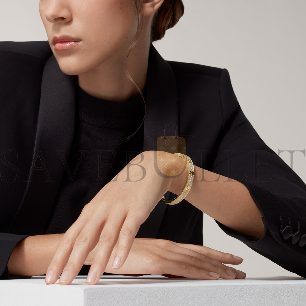 ca*t*er love bracelet, Di*m*nd-paved n6035017