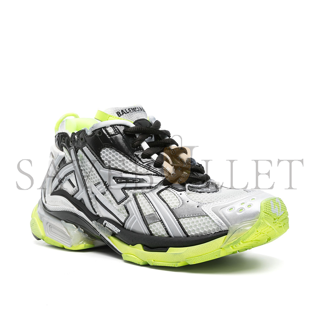 Ba*len*cia*ga runner sneaker white fluo yellow 677403w3rbp1093