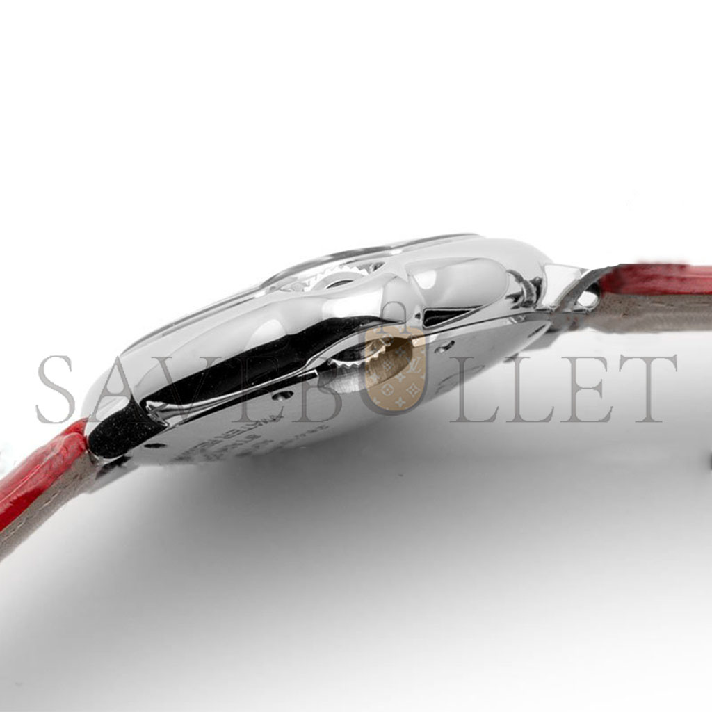 Ca*t*er ballon bleu de Ca*t*er 33mm quartz red dial in red leather strap wsbb0022