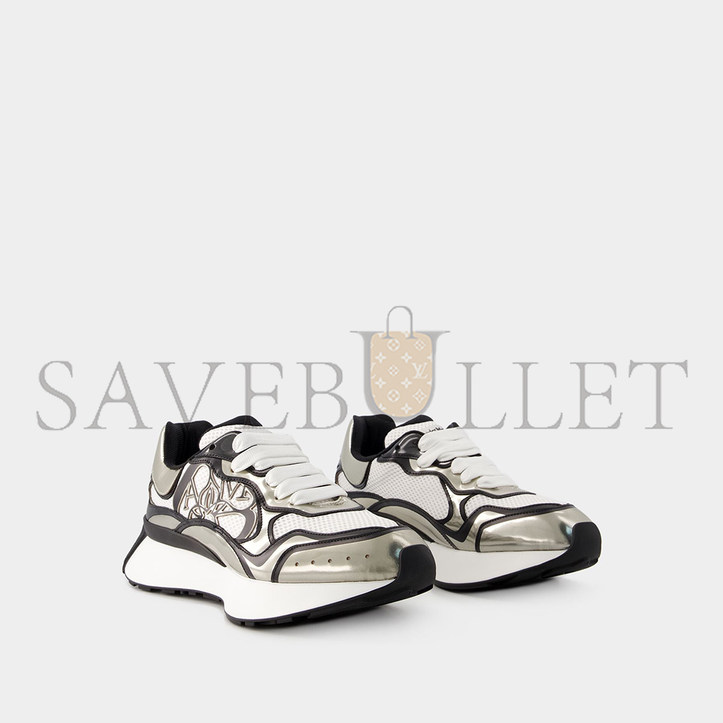 Ale*d*r m*q*en seal logo low top sneakers 750328w4wn18839