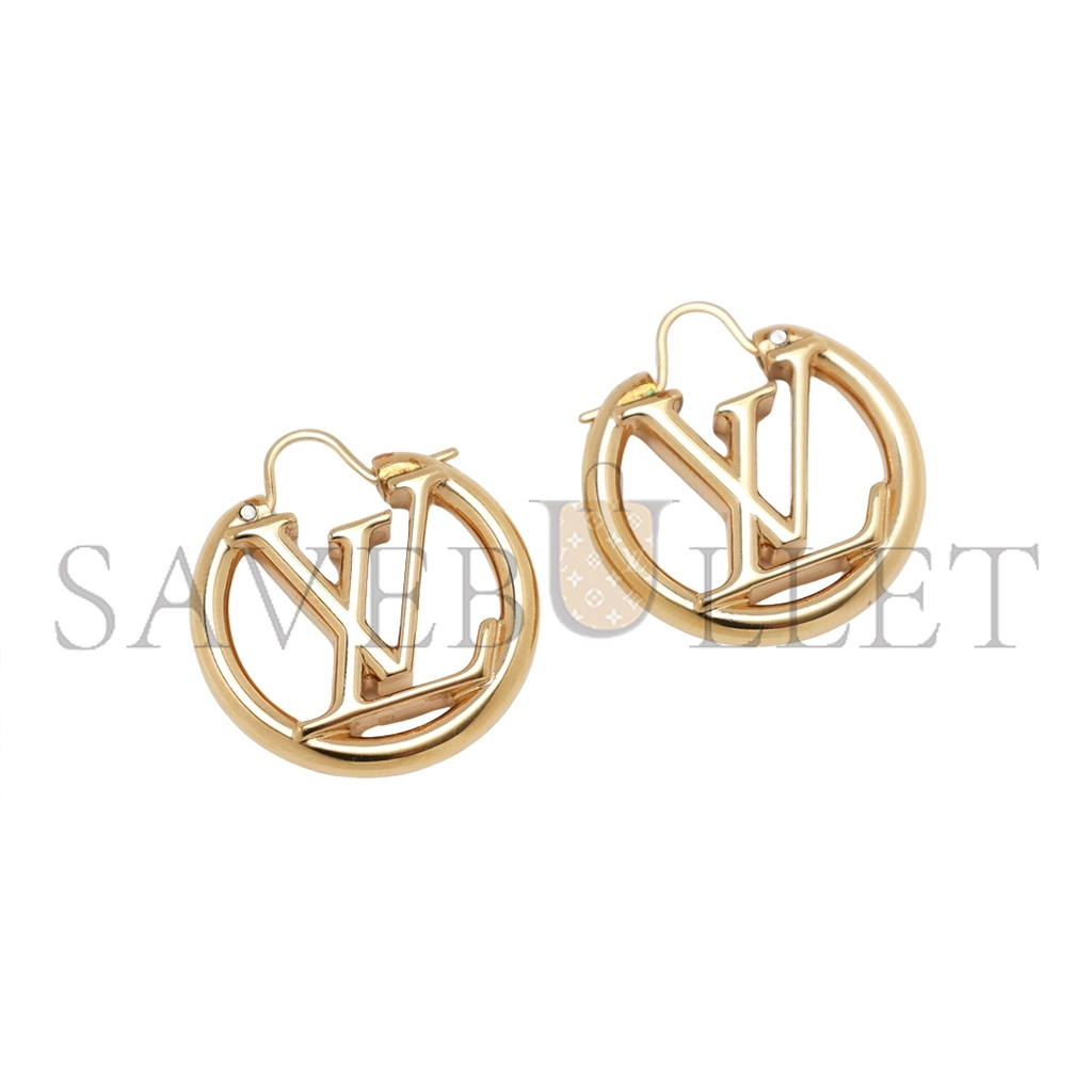 l**is V*t*n metal small l**ise hoop earrings gold m01332