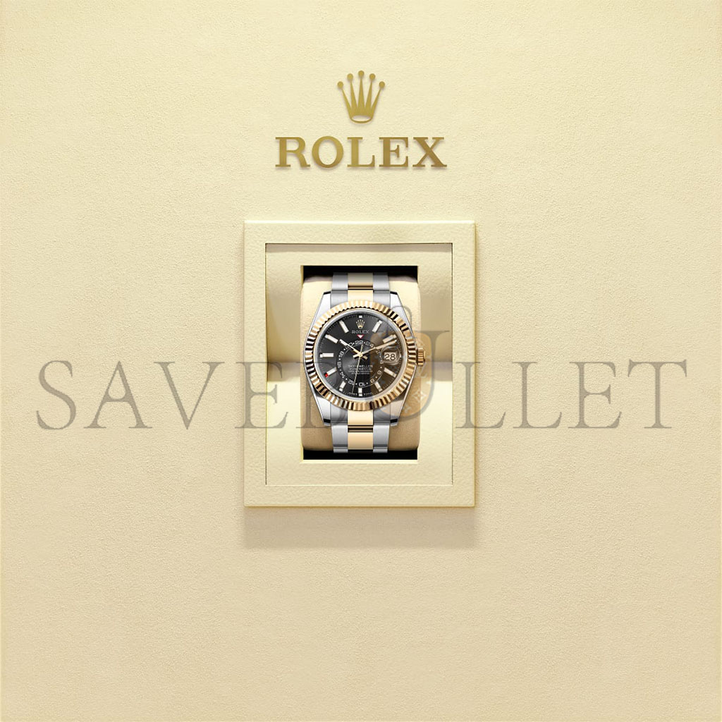 R*l*x sky-dweller oyster, 42 mm, oystersteel and yellow gold watch 336933