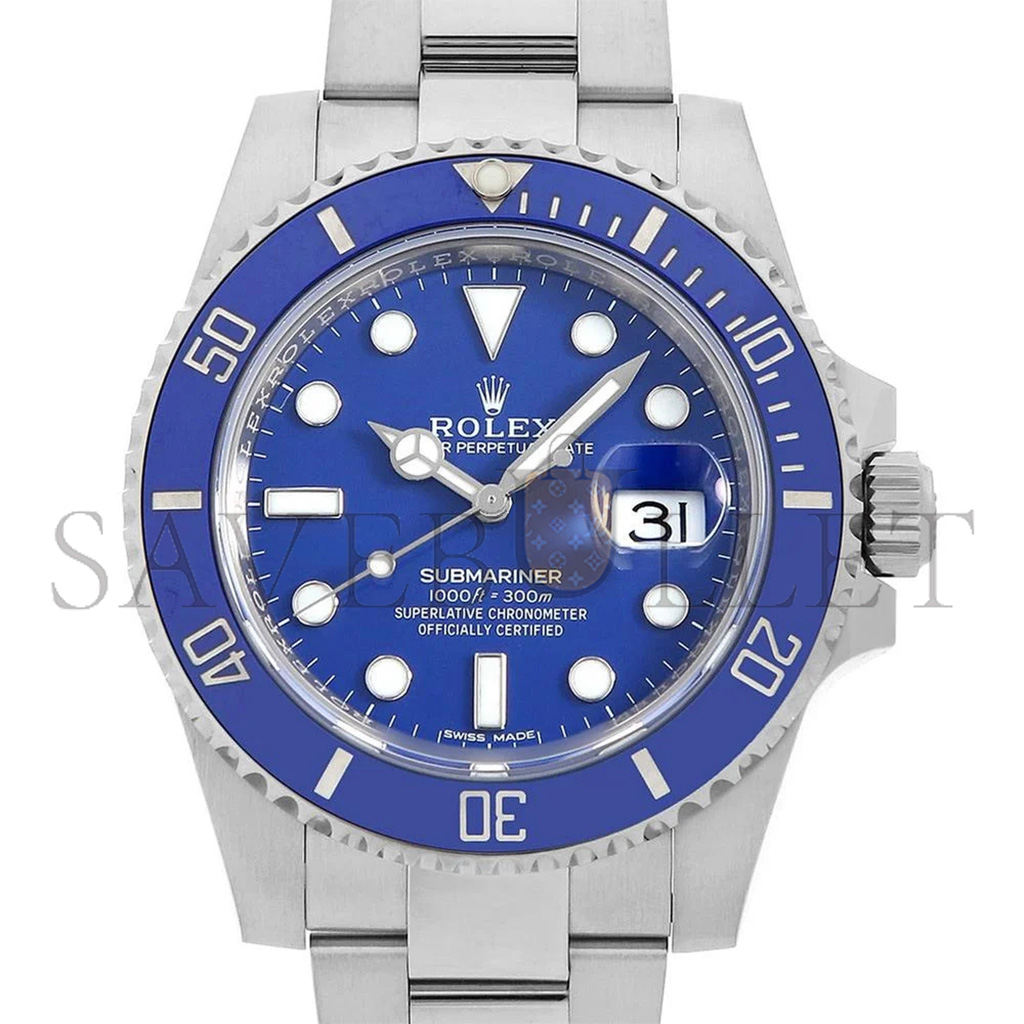 R*l*x submariner blue dial watch 116619