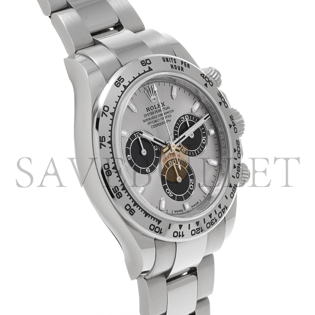 R*l*x daytona white gold silver index dial 40mm watch 116509